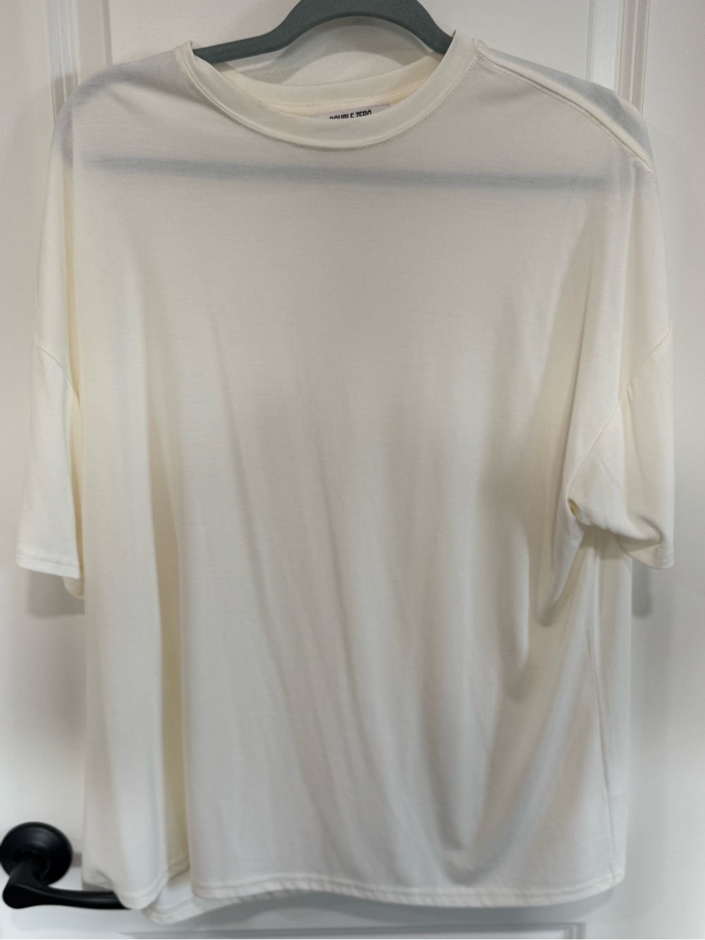 Double Zero Relaxed Crewneck Top - Cream Never Worn